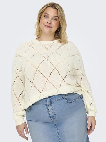ONLY Carmakoma Pullover 'CARGeenas' i hvid