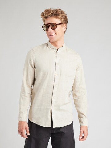 DRYKORN Regular fit Button Up Shirt 'TALOC' in Brown: front