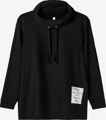 SHEEGO Sweatshirt in Schwarz: predná strana