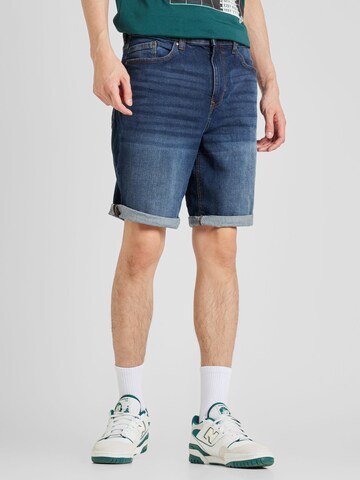 Springfield Regular Shorts 'RECONSIDER' in Blau: predná strana