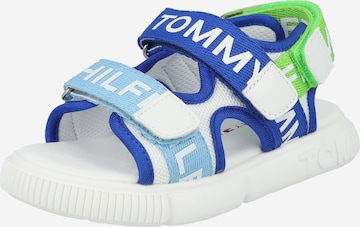 TOMMY HILFIGER Open schoenen in Blauw: voorkant