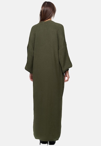 Elara Gebreide mantel in Groen