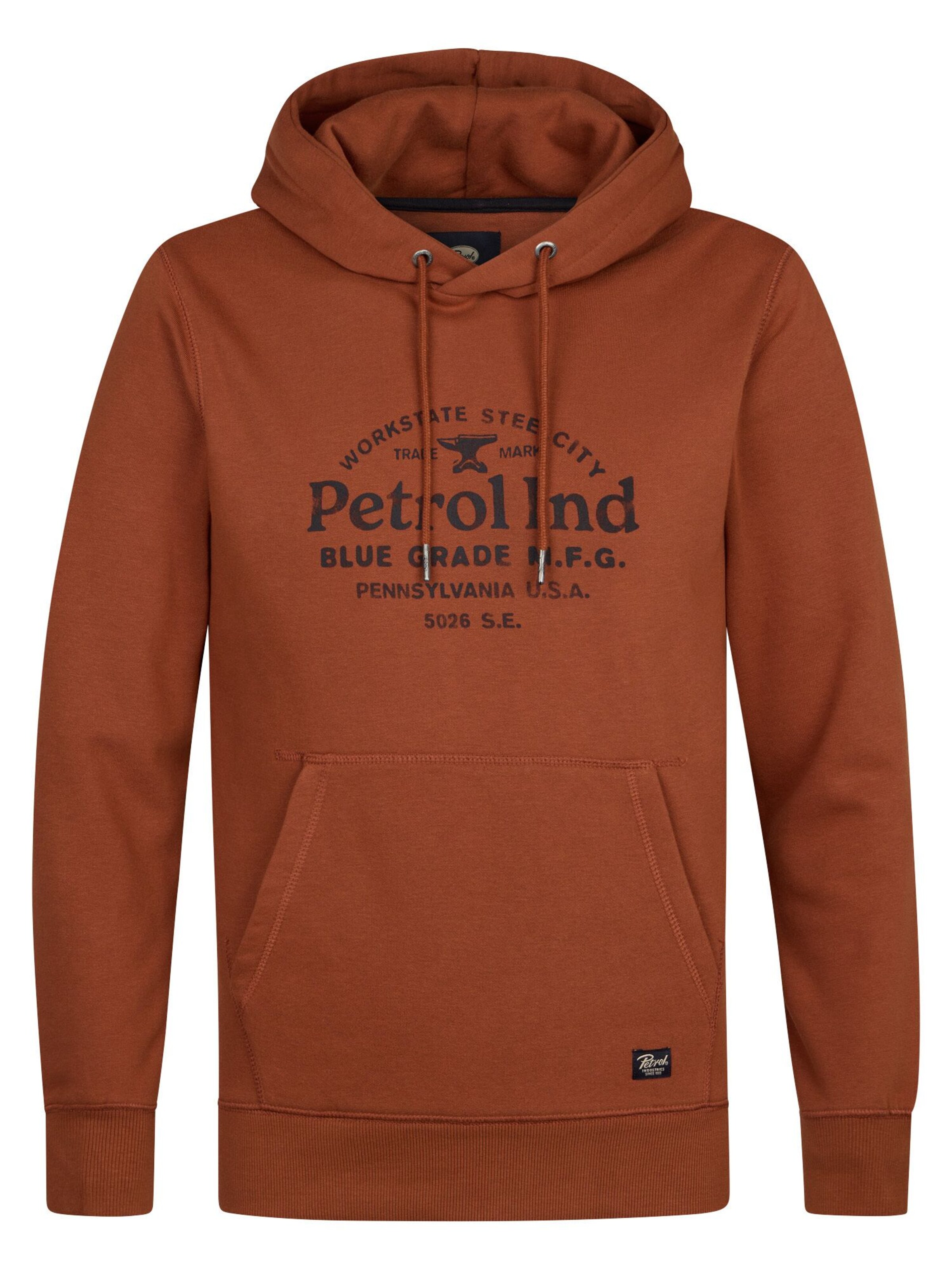 Petrol Industries Sweatshirt in Braun: Vorderseite