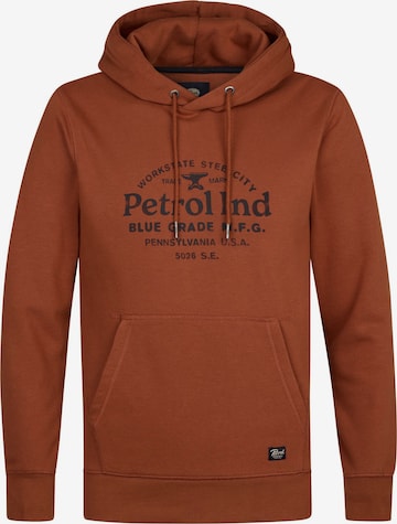 PETROL INDUSTRIES MEN Sweatshirt in Braun: Vorderseite