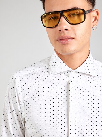 UNITED COLORS OF BENETTON Slim fit Button Up Shirt in White