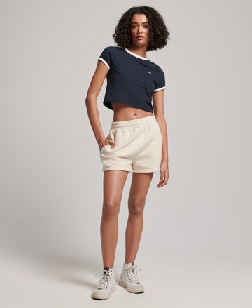 Superdry Regular Broek in Beige: voorkant