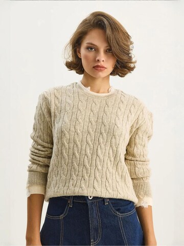 Bianco Lucci Pullover in Beige