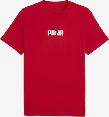 T-Shirt PUMA en rouge : devant