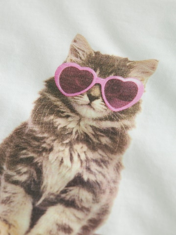 Tricou 'NMFVOTIA' de la NAME IT pe alb