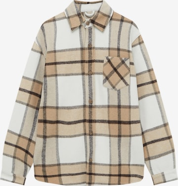 Comfort fit Camicia di Pull&Bear in beige: frontale