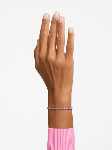 Swarovski Браслет 'Matrix Tennis bracelet' в Ярко-розовый: спереди