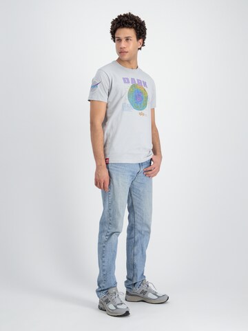 ALPHA INDUSTRIES Shirt 'Dark Side' in Grey