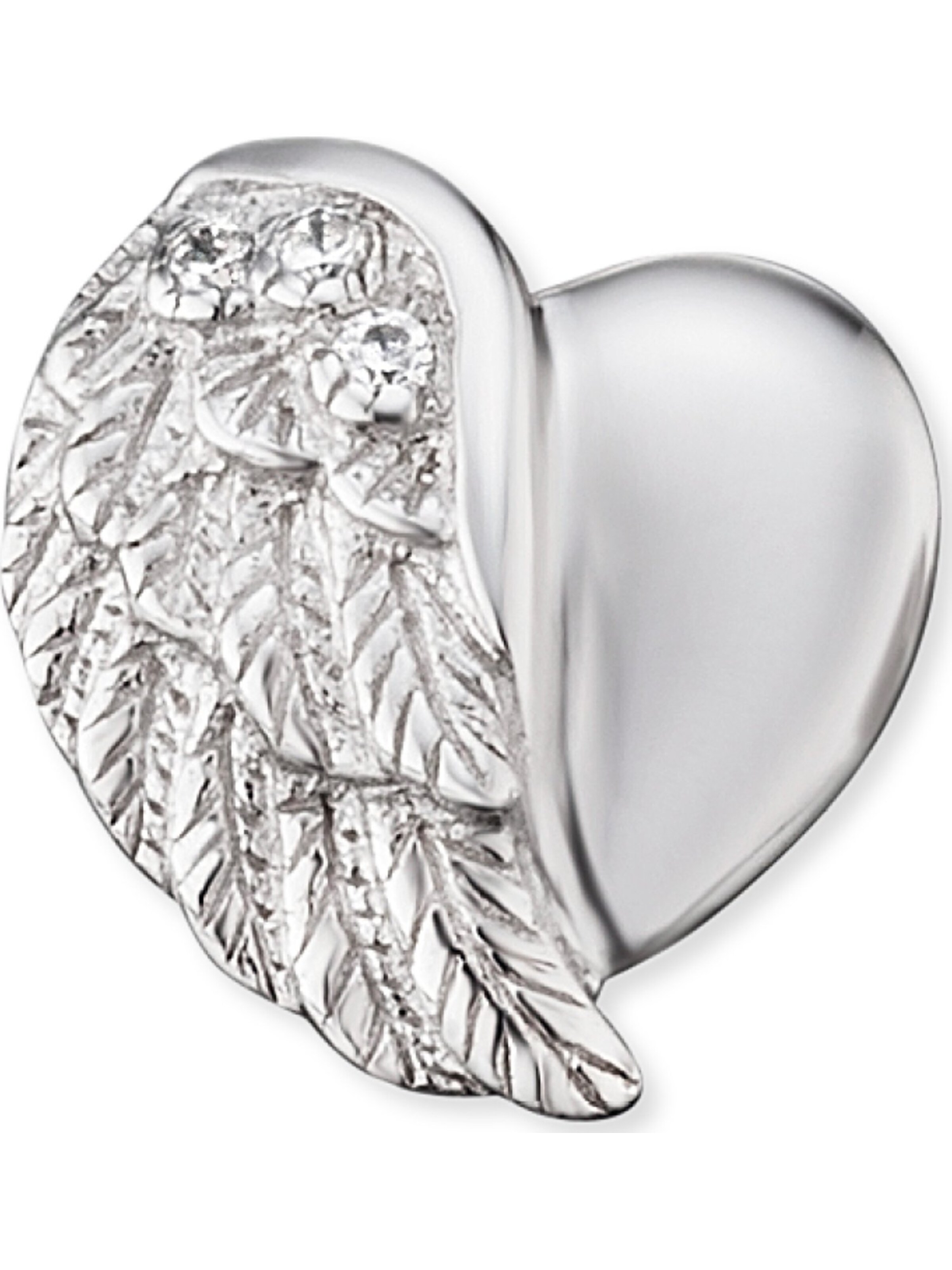 Engelsrufer Earrings 'Herzflügel' in Silver