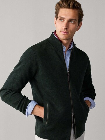 Hackett London Gebreid vest 'MILANO' in Groen