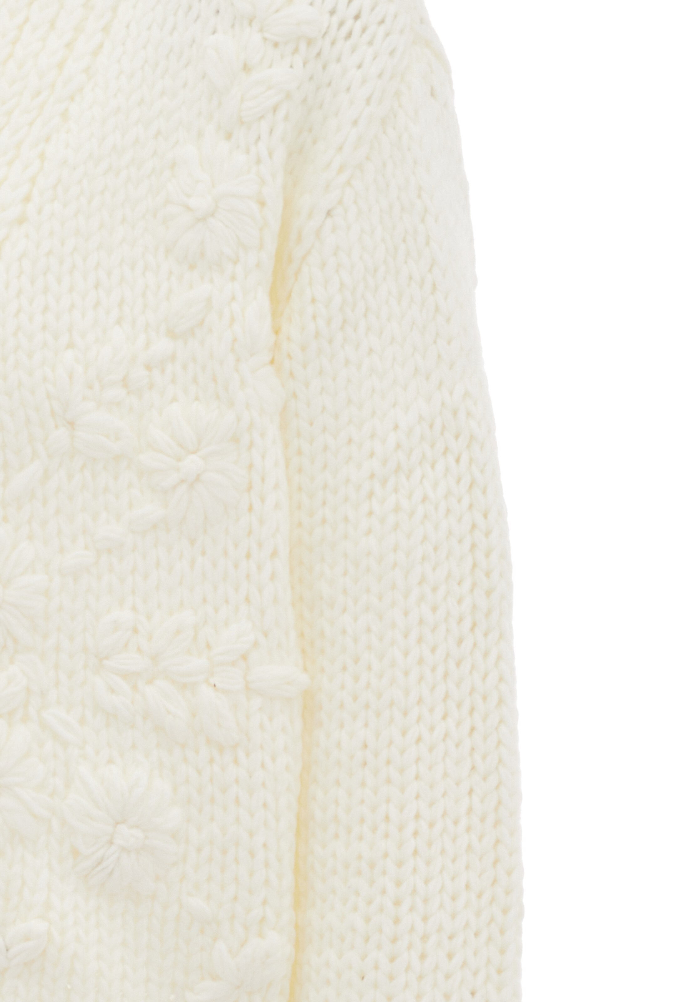 MYMO Πλεκτή ζακέτα σε λευκό