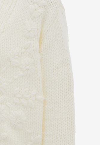 MYMO Knit Cardigan in White