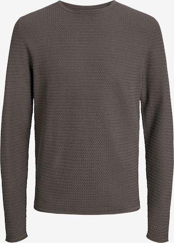 JACK & JONES Sweter 'Blumiguel' w kolorze brązowy: przód