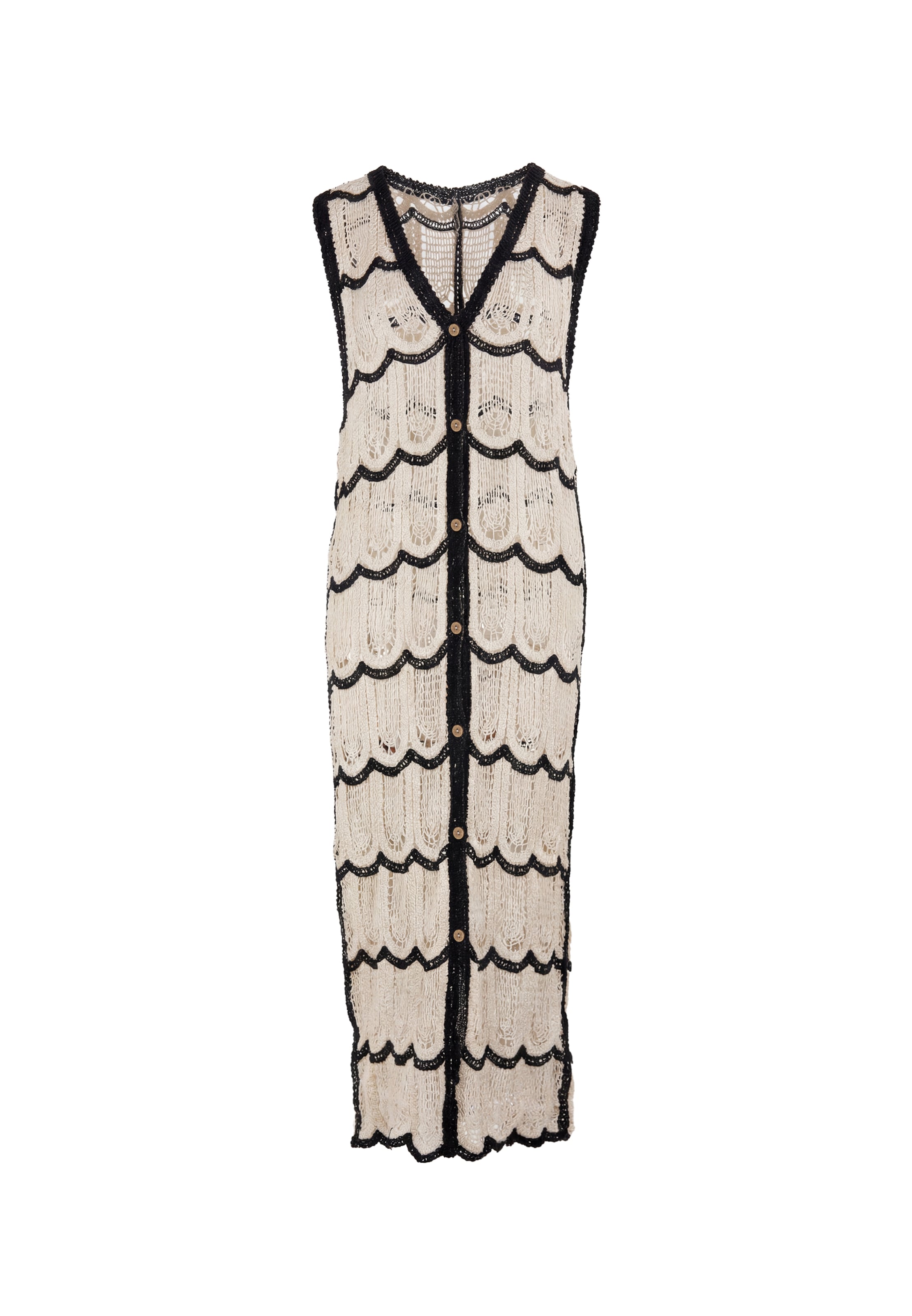 usha FESTIVAL - Vestido em bege: frente