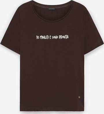 Fiorella Rubino - Camiseta en marrón: frente