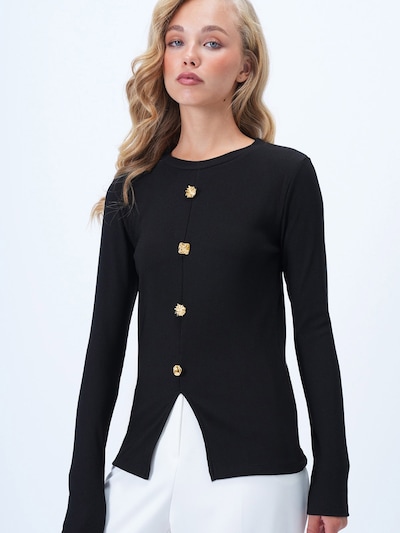 Trend Alaçatı Stili Shirt in gold / schwarz, Produktansicht