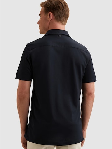 Regular fit Camicia 'Elevated Knit shirt with short sleeves' di VANGUARD in blu