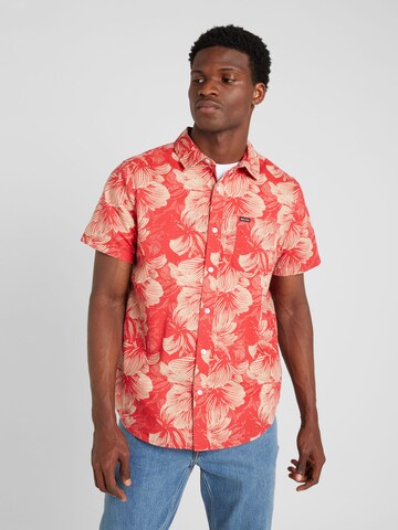 Brixton Regular Fit Hemd 'CHARTER' in Rot: Vorderseite