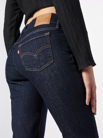 LEVI'S ® Skinny Jeansy '711 Double Button' w kolorze niebieski