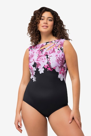 Bustier Maillot de bain Ulla Popken en noir : devant