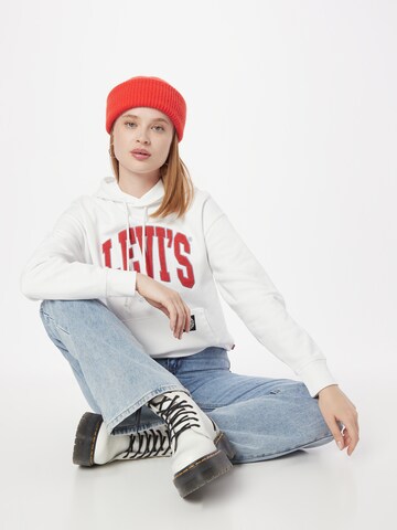 Sweat-shirt 'Graphic Standard Hoodie' LEVI'S ® en blanc