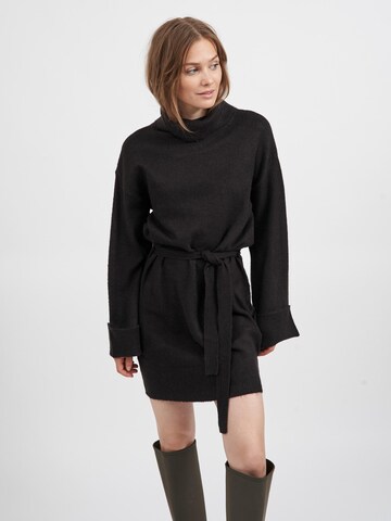 VILA Knit dress 'Rolfie' in Black: front