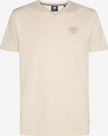 PETROL Shirt 'Petrol Industries - Heren t-shirt' in Beige: voorkant
