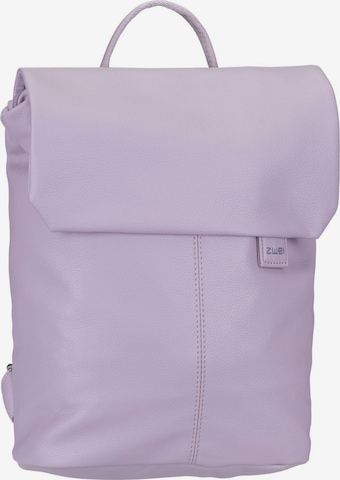 ZWEI Backpack 'Mademoiselle' in Purple: front