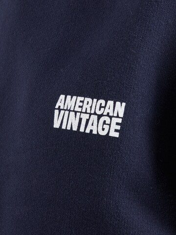 Bluză de molton 'PLIZZY' de la AMERICAN VINTAGE pe albastru