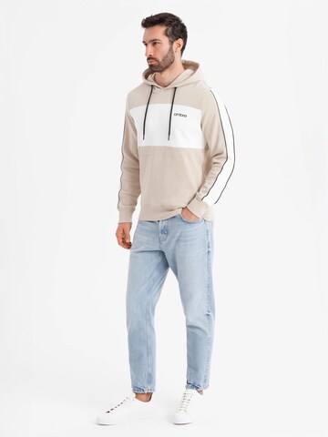 Ombre Sweatshirt 'OM-SSNZ-0225' in Beige