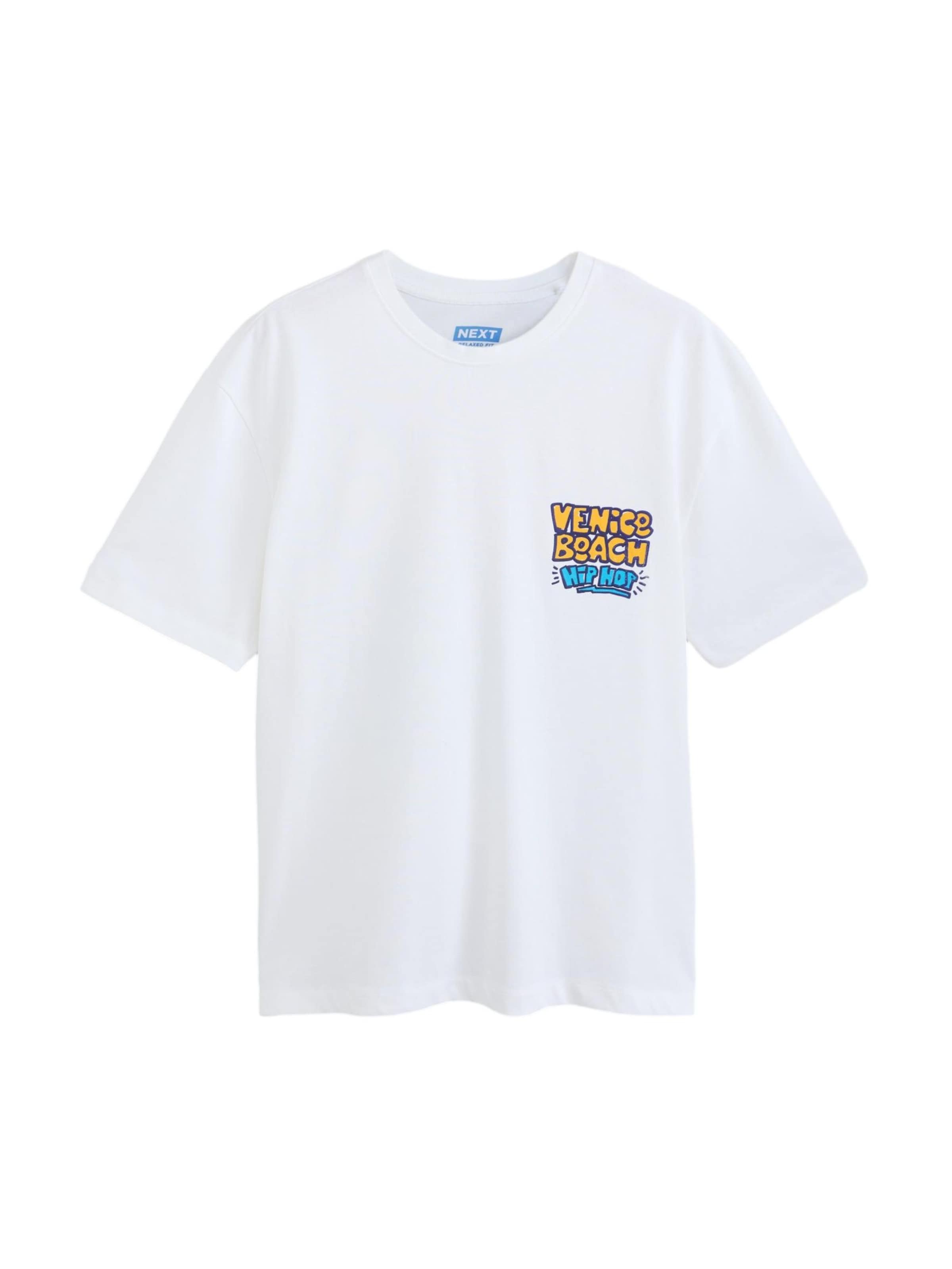 Next Camiseta en XS en azul noche / azul oscuro / curry / blanco, Vista del producto