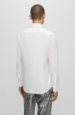 Coupe slim Chemise 'Keidi' HUGO en blanc