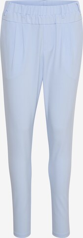 Kaffe Skinny Pleat-Front Pants 'Jillian' in Blue: front