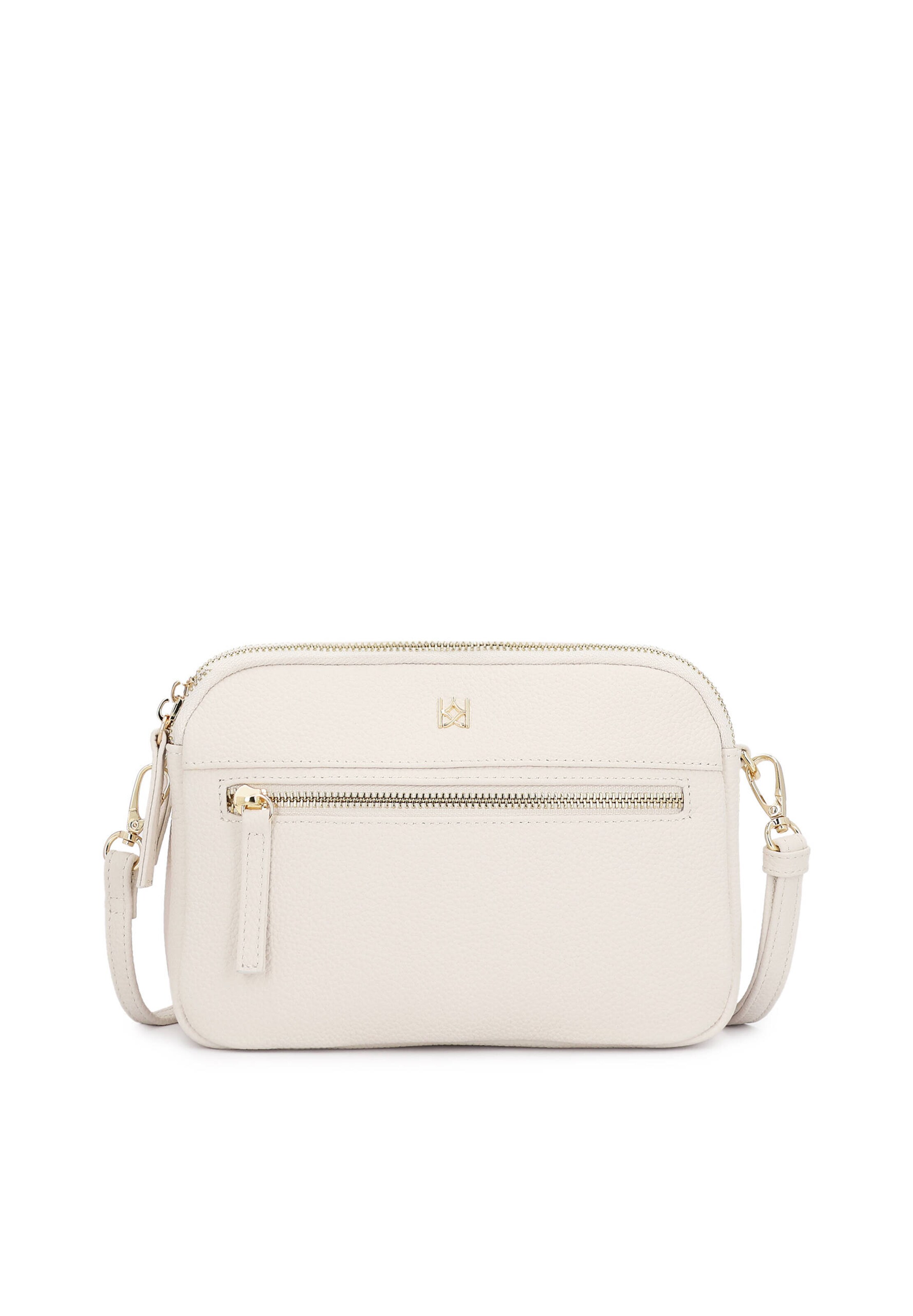 Sac à bandoulière Kazar en blanc : devant