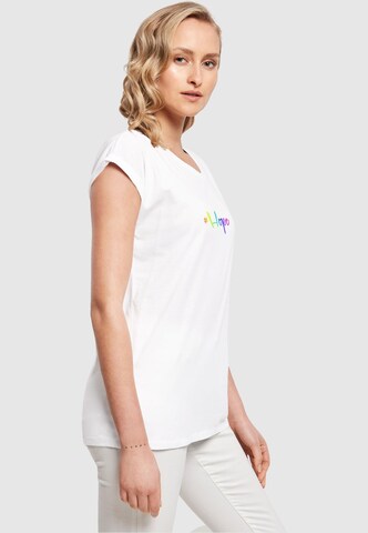 T-shirt 'Hope Rainbow' Merchcode en blanc