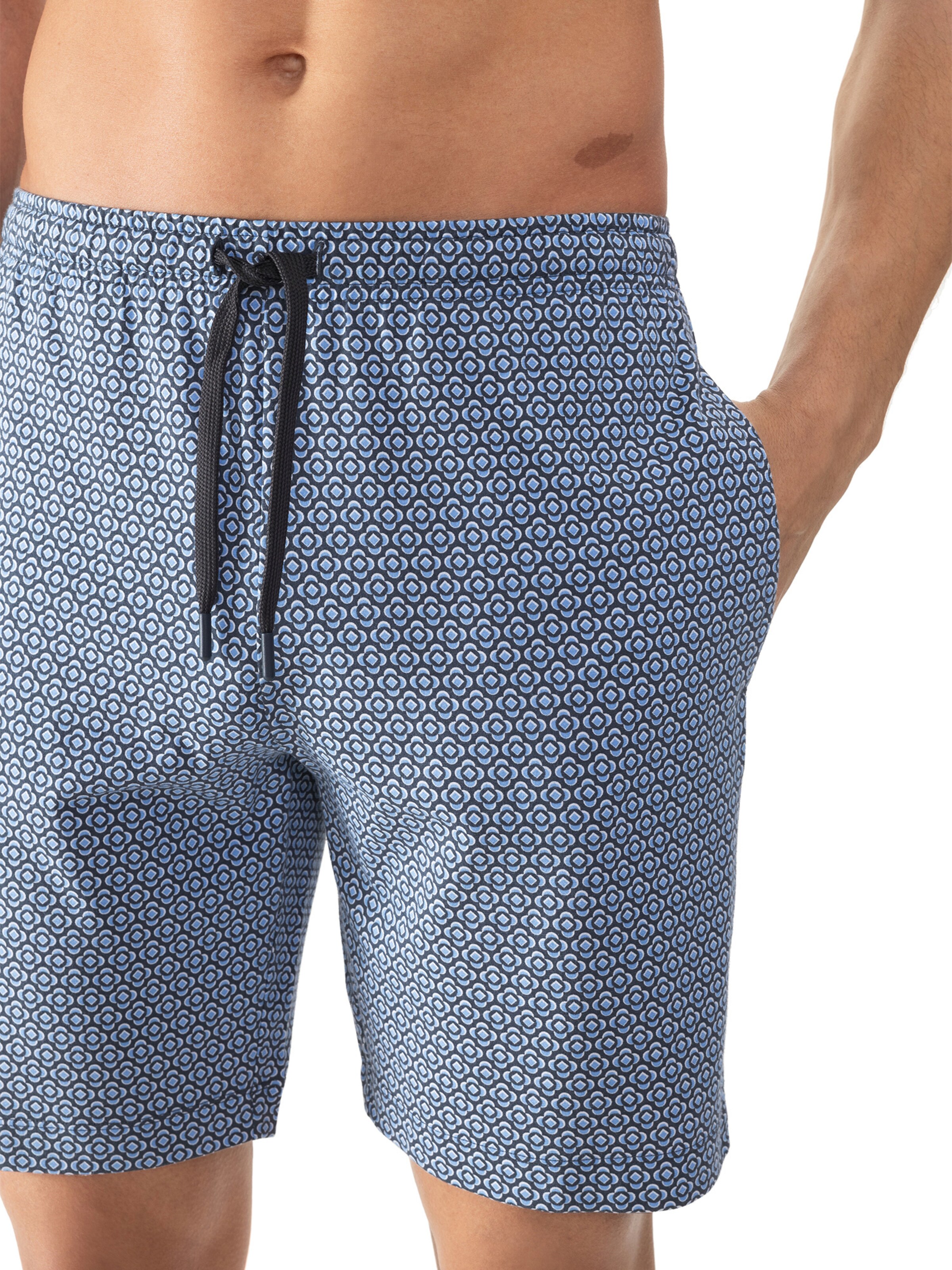 Mey Pyjamabroek 'Round Geo' in Blauw