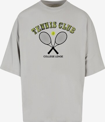 Merchcode Shirt 'Tennis Club' in Grau: predná strana