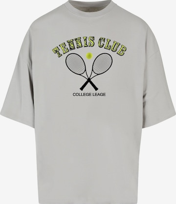 T-Shirt 'Tennis Club' Merchcode en gris : devant