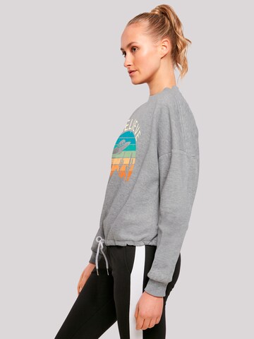 Sweat-shirt 'I Believe UFO Alien Sonnenuntergang' F4NT4STIC en gris