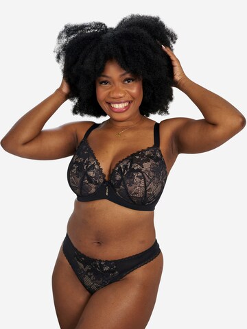 Col haut Soutien-gorge 'Vienna' SugarShape en noir