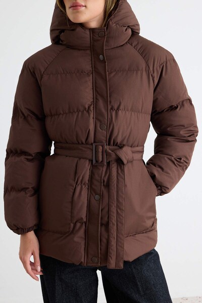 Trendyol Veste d’hiver en XS en marron, Vue avec produit