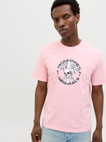 JACK & JONES Bluser & t-shirts 'JORSkull Coast' i pink