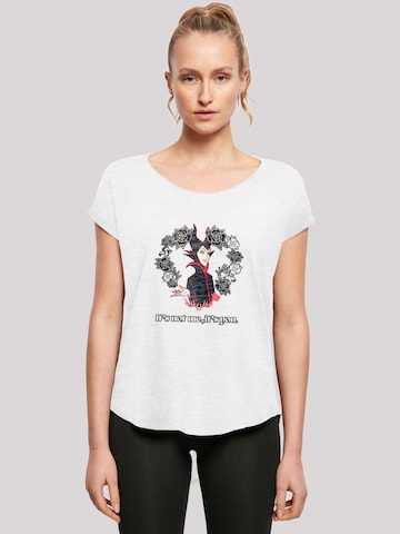 F4NT4STIC Shirt 'Villians Maleficent Its Not Me' in Weiß: Vorderseite