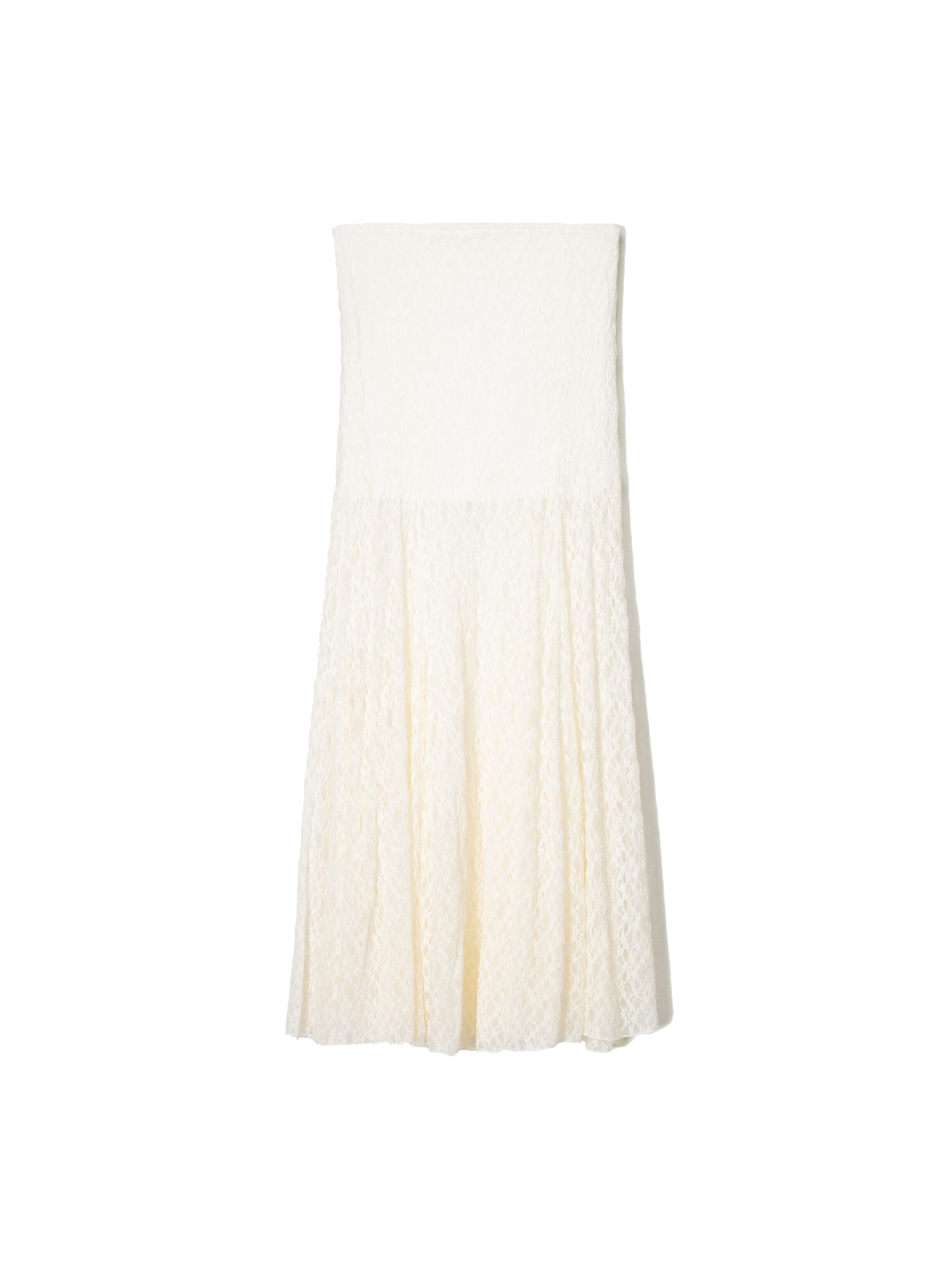 Bershka Sukně – bílá: přední strana