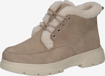 Bottines à lacets CAPRICE en beige : devant