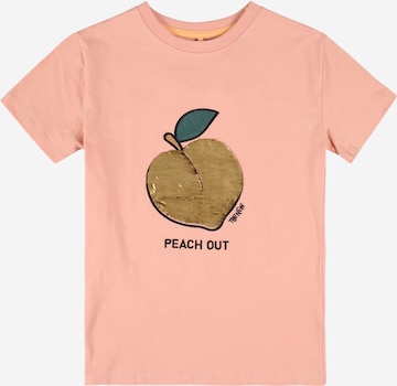 The New T-Shirt 'FEACH' in Orange: predná strana